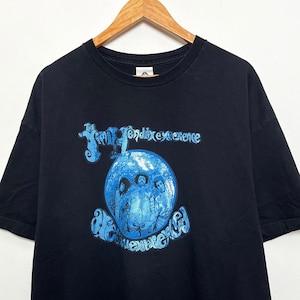 Vintage The Jimi Hendrix Experience Are You Experienced Debut Album Psychedelic Rock Band Graphic Tee Shirt (size adult XXL)