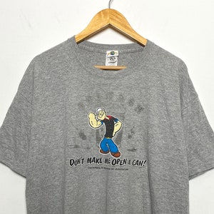 Vintage Universal Studios Popeye Graphic Cartoon Tee Shirt (size adult XL)
