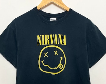NIRVANA 90年代 Tシャツ ヴィンテージ / スマイリーフェイス - Etsy 日本