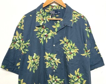 Vintage 1990s Polo by Ralph Lauren Floral Print Tony Soprano Style