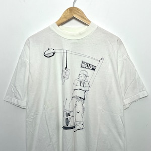 Vintage 1990s Run DMC Hollis Queens New York Hip Hop Boombox Graphic Streetwear Rap Tee Shirt (size adult XL)