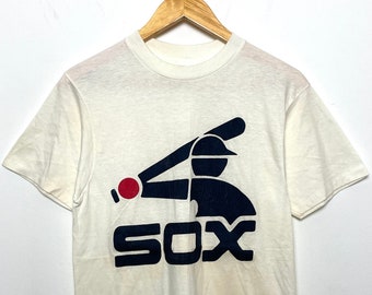 Vintage 1980s Chicago White Sox MLB Baseball Graphic Tee Shirt (fits adult Small)
