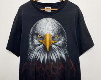 Vintage 1997 Tennessee River Bald Eagle Graphic Tee Shirt (size adult XL)