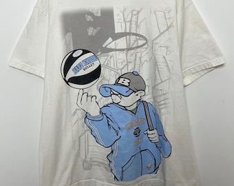 Vintage Y2K Hard Knocks Basketball Graphic Streetwear Tee Vintage Y2K Hard Knocks Basketball Graphic Streetwear Tee