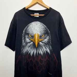 Vintage 1997 Tennessee River Bald Eagle Graphic Tee Shirt (size adult XL)