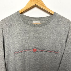Vintage 1990s Nike Mini Swoosh Logo Long Sleeve Shirt (fits adult XL)