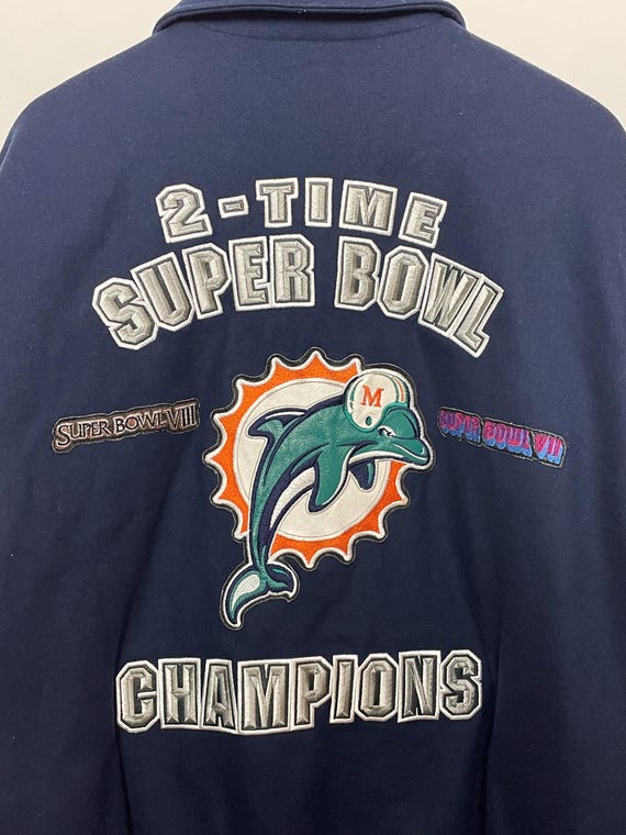 Vintage 1990s Miami Dolphins NFL Football 2-time Super Bowl