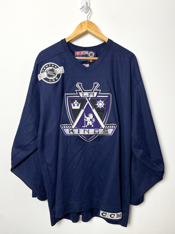 Vintage Los Angeles KINGS Sewn KOHO Rare Hockey Jersey Adult Size XXL Crown  Logo Official Licensed NhL Air-Knit Polyester Blank