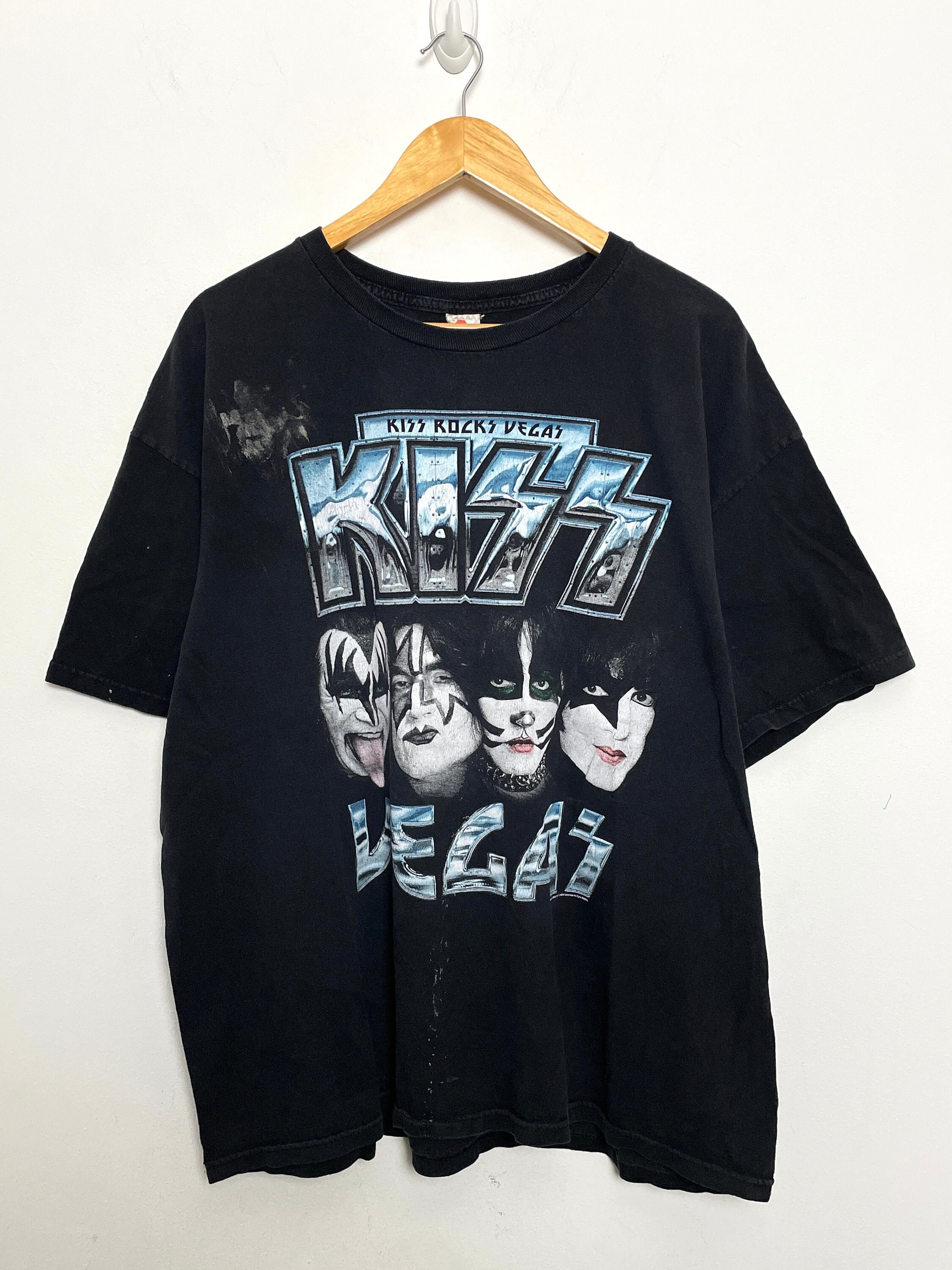 KISS ROCKS OAKLAND! Tシャツ XL Kiss Rocks Las Vegas Nevada Gene Simmons Paul Stanley Rock N Roll