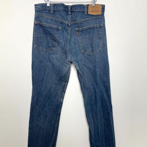 Vintage 1980s Levi’s Orange Tab gerades Bein made in USA Blue Denim Jeans (Größe 34)