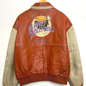 Planet Hollywood Leather Jacket - Etsy