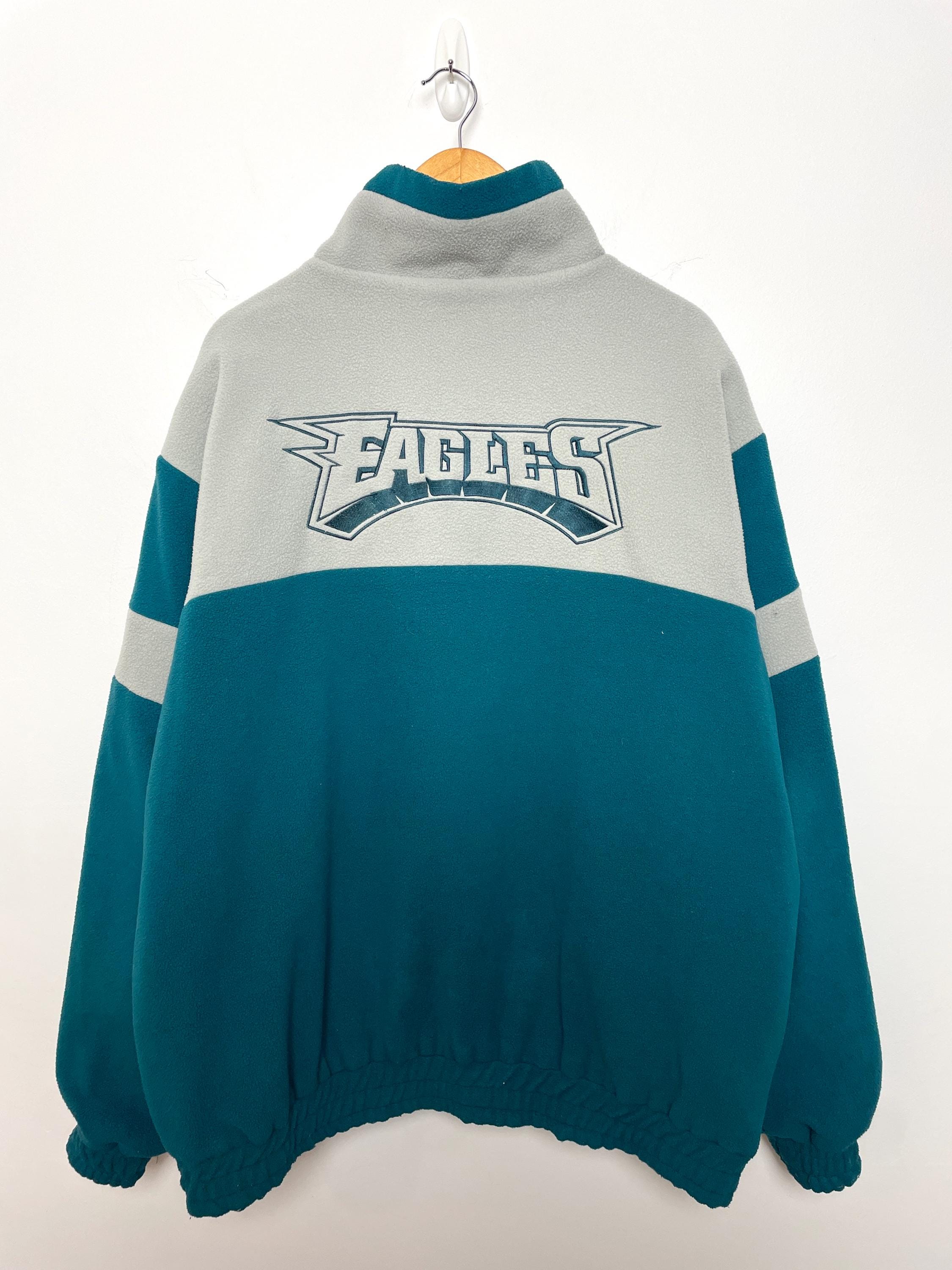 Vintage Philadelphia Eagles NFL Football Zip up Windbreaker and