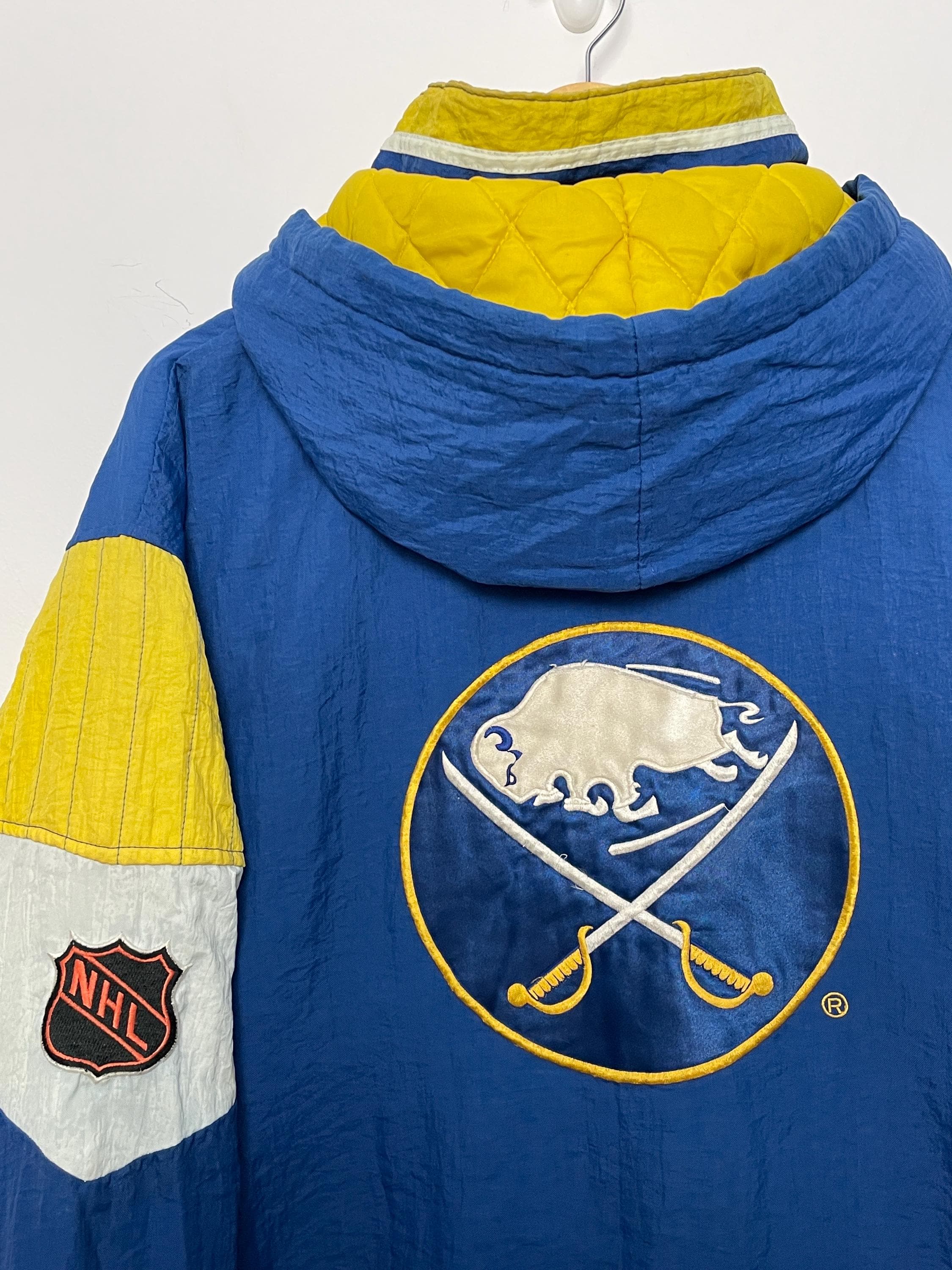 Vintage 1990s Starter Buffalo Sabres NHL Hockey Half Zip Pullover