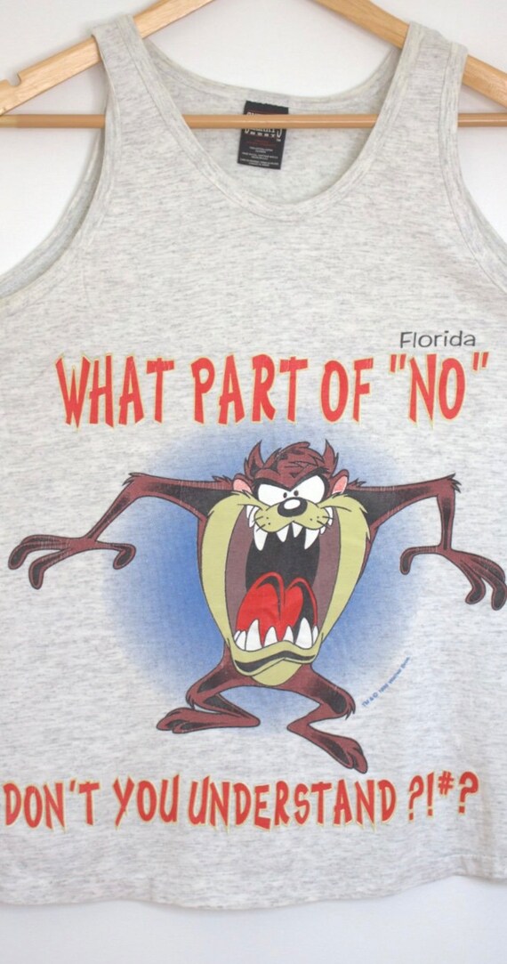Vintage 1996 Taz Looney Tunes Graphic Tank Top (size Adult Medium 