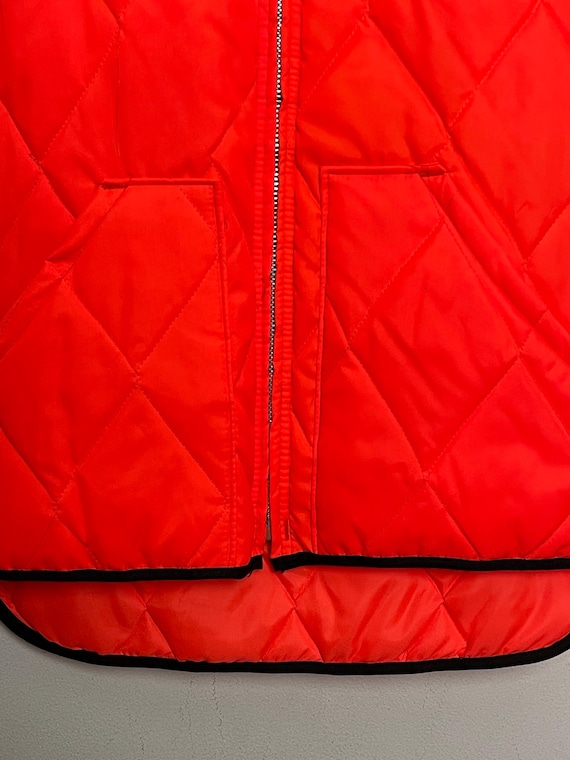 70-80s USA製 Lee Outerwear Quilted Vest Vintage 1970s Lee Outerwear Made in USA Talon Zipper Orange
