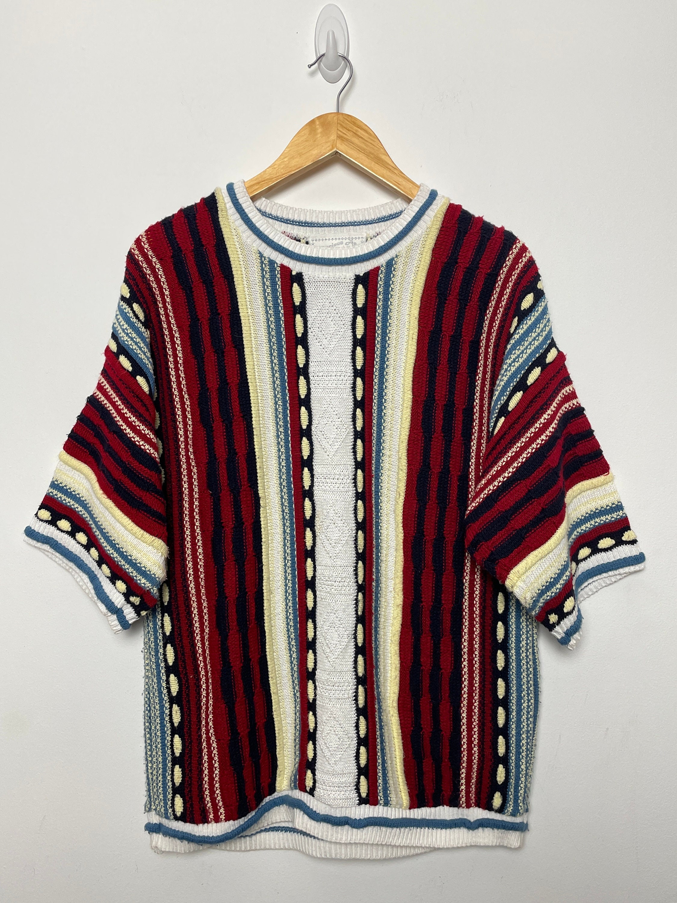 早い者勝ち！【希少】COOGI 3D cotton knit L ビギー ☆スペシャル! クージー COOGI レア柄 3D 立体 デザイン ニット