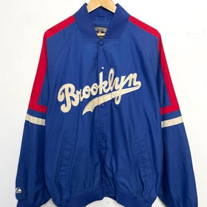 Vintage 1990s Cooperstown Kollektion Brooklyn Dodgers MLB Baseball Bomberjacke (Größe XL)