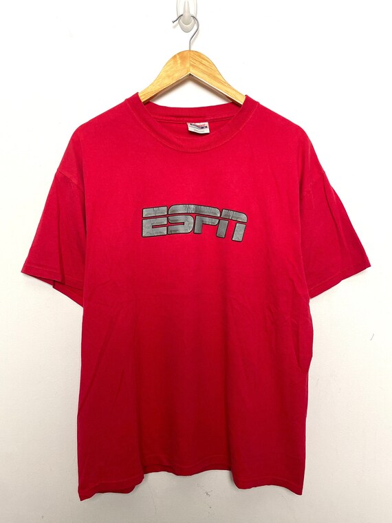 Vintage 1990s ESPN Spell Out Graphic Tee Shirt (si