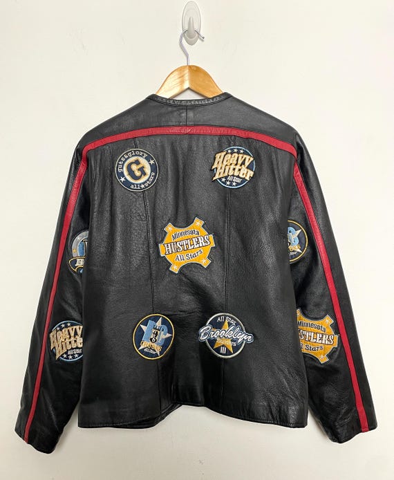 Vintage Marcia Italian Genuine Leather Zip up Cafe Racer