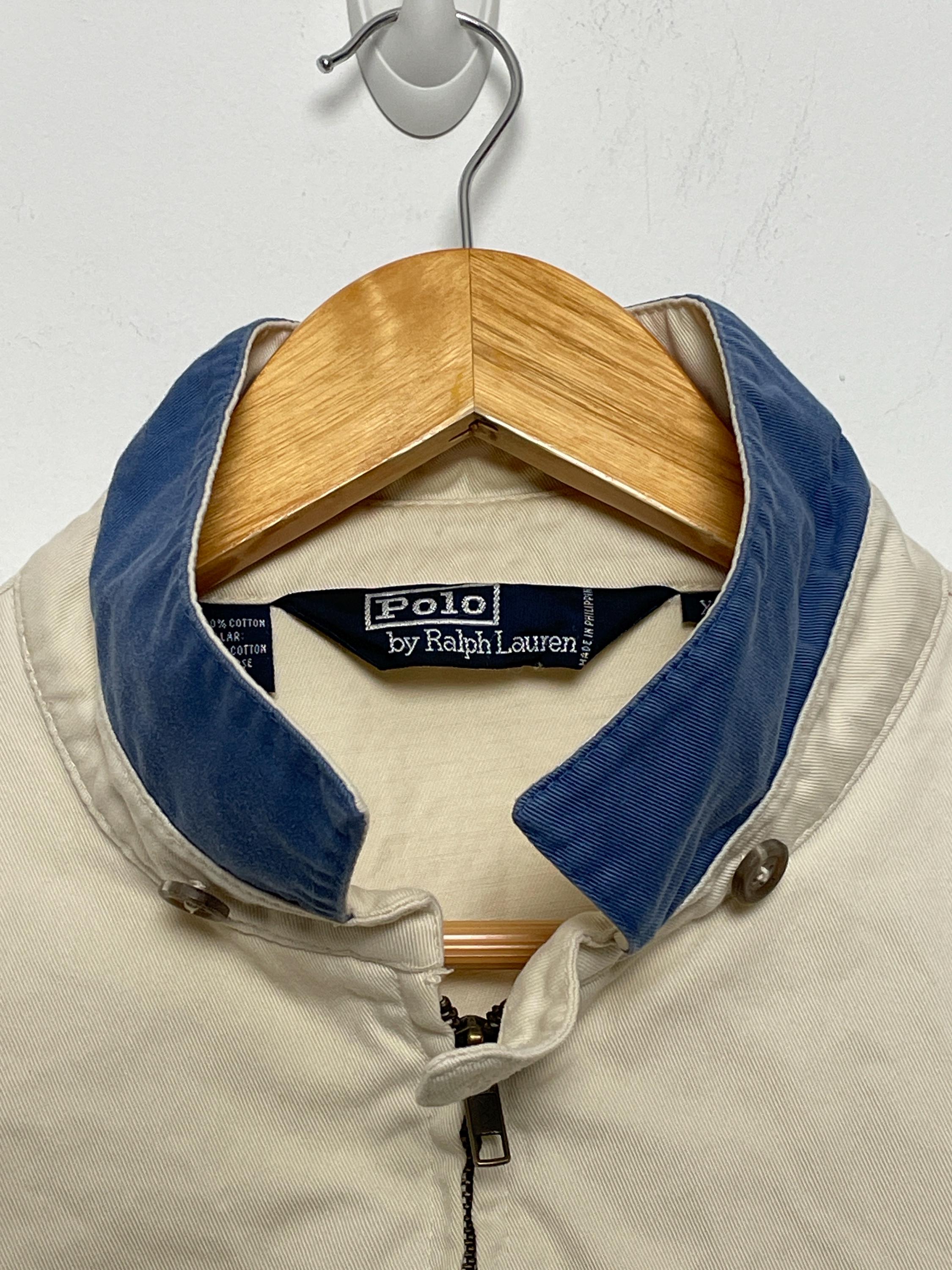 Vintage 1990s Polo by Ralph Lauren Khaki Zip up Harrington