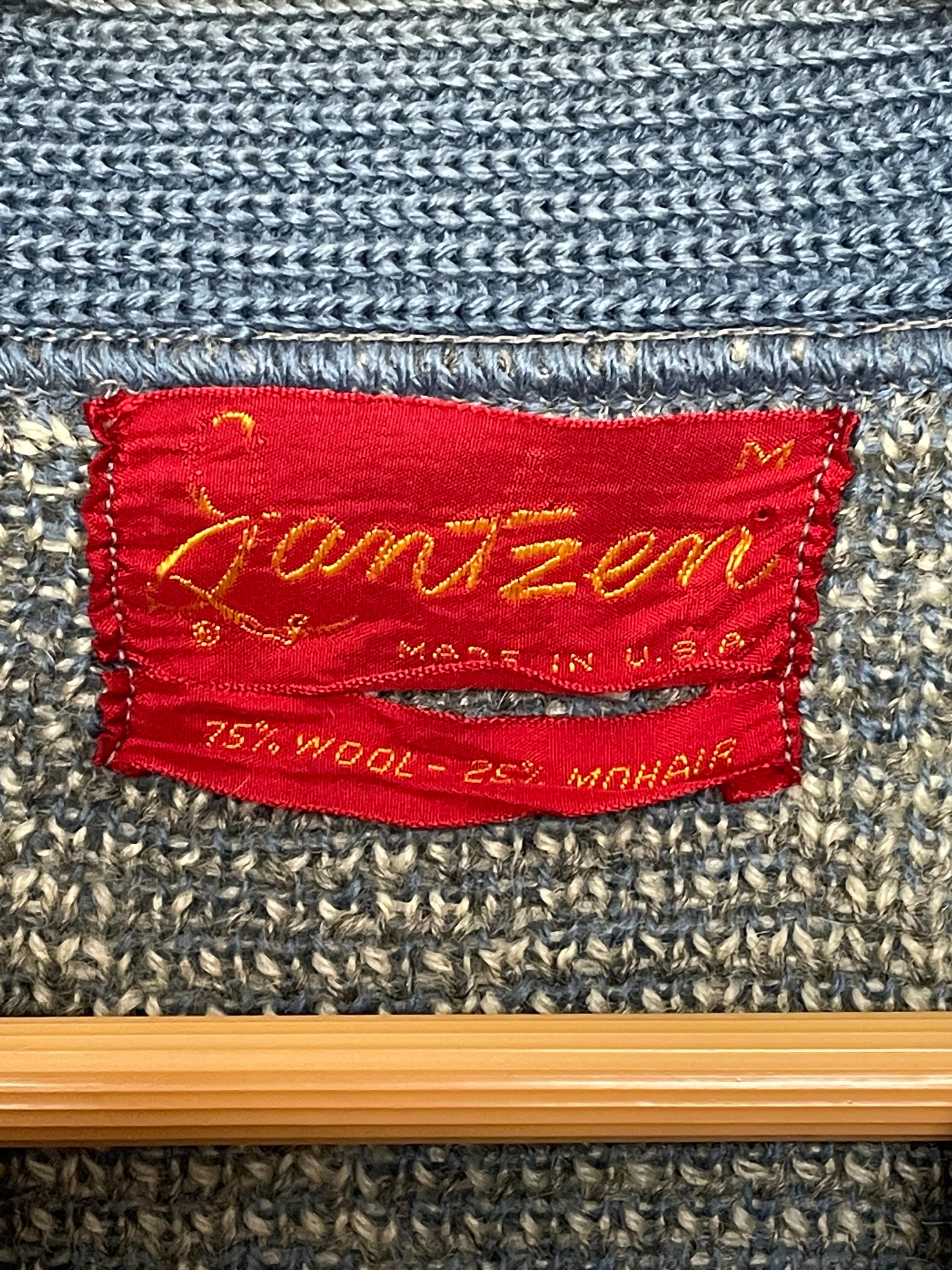Vintage 1960s Jantzen Wool and Mohair Made in USA Argyle