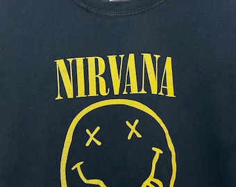 Vintage 2003 Nirvana Smiley Face 