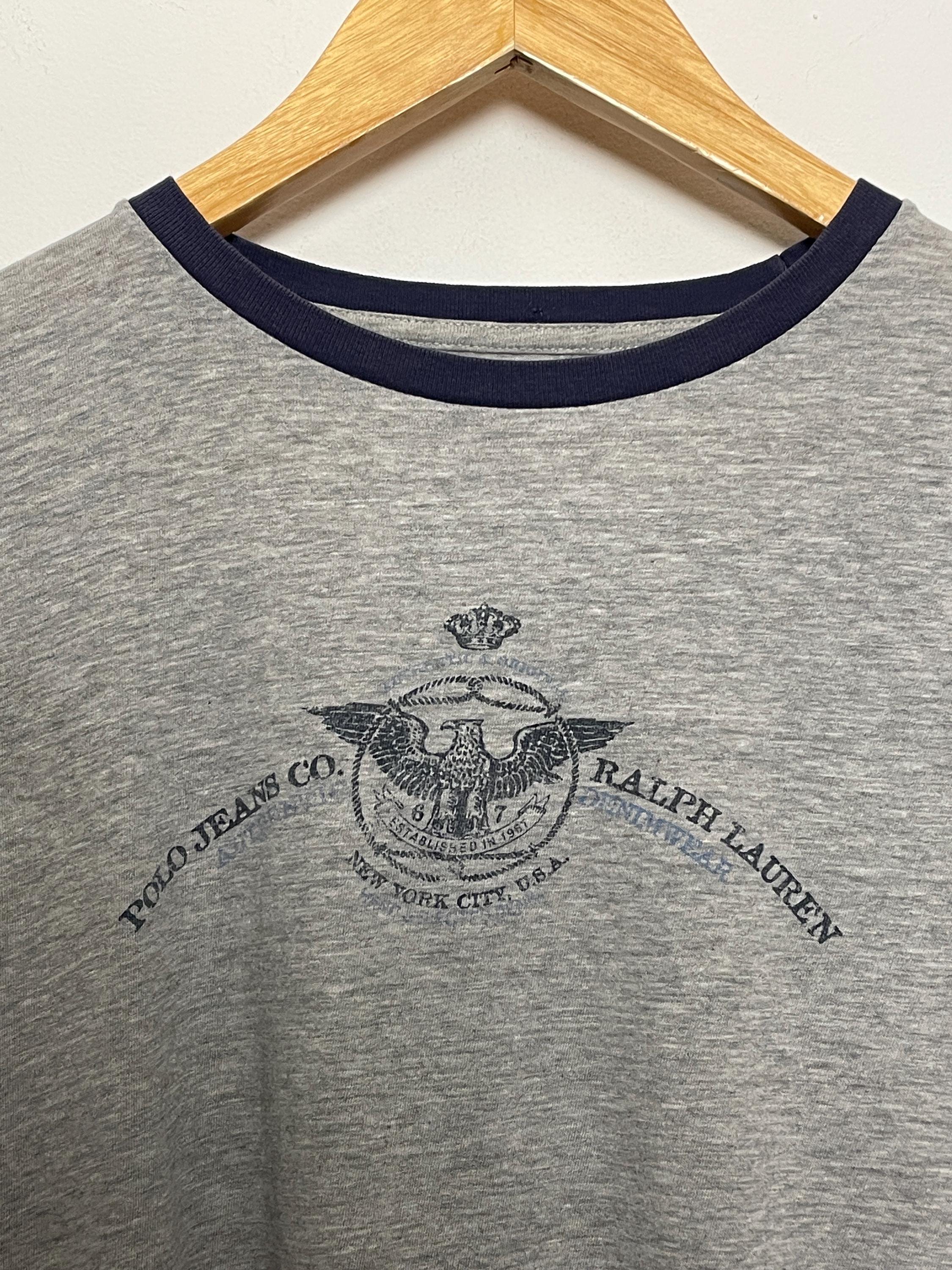 トップス Ralph Lauren \"Chain Print Graphic Tee\" RALPH LAURNE RED INDIAN PRINT TEE - orangejeansco
