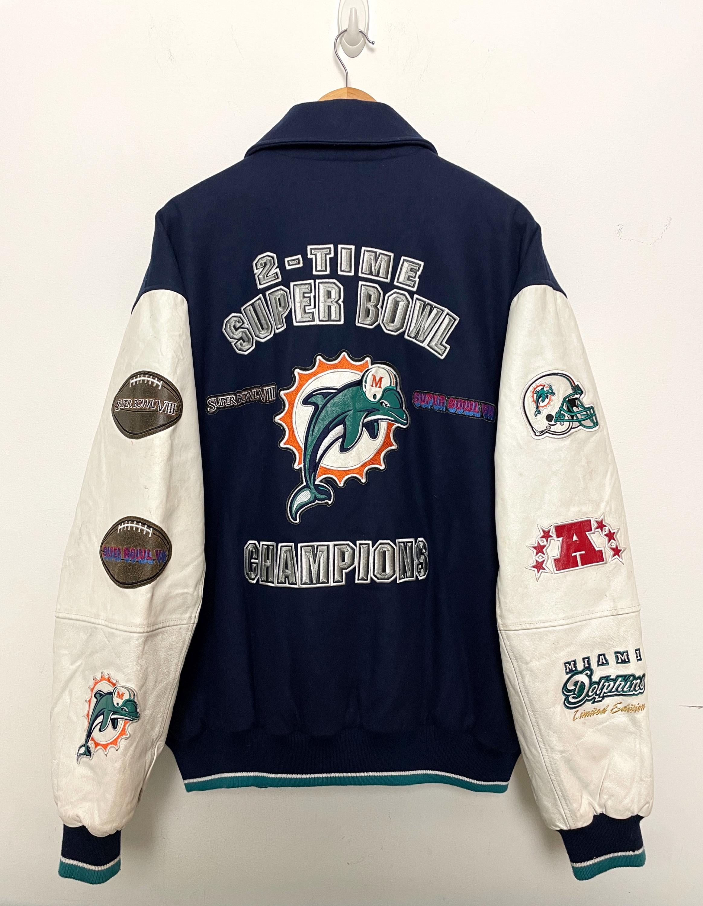 【古着】NFL Miami Dolphins ジャケット M womens-pro-standard-cream-