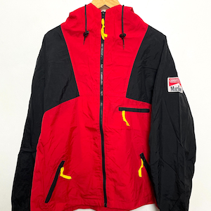 Kurtka wiatrówka Marlboro Unlimited Adventure Team w kolorze czerwonym i czarnym z lat 90. XX wieku (rozmiar dla dorosłych XL)