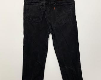 32 X 32 / Deadstock 1990s Levi's 505 Black Regular Fit