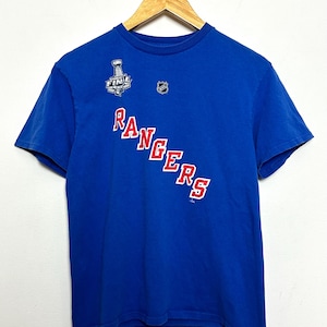 New York Rangers Stanley Cup Henrik Lundqvist NHL Hockey Graphic Jersey Tee Shirt (fits adult Small)