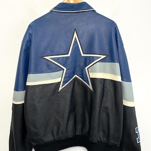 Dallas Cowboys Leather Bomber Jacket - Etsy