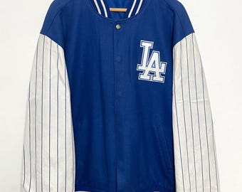 Vintage 90s: Starter Zipped Baseball Jacket - LA Dodgers - MLB