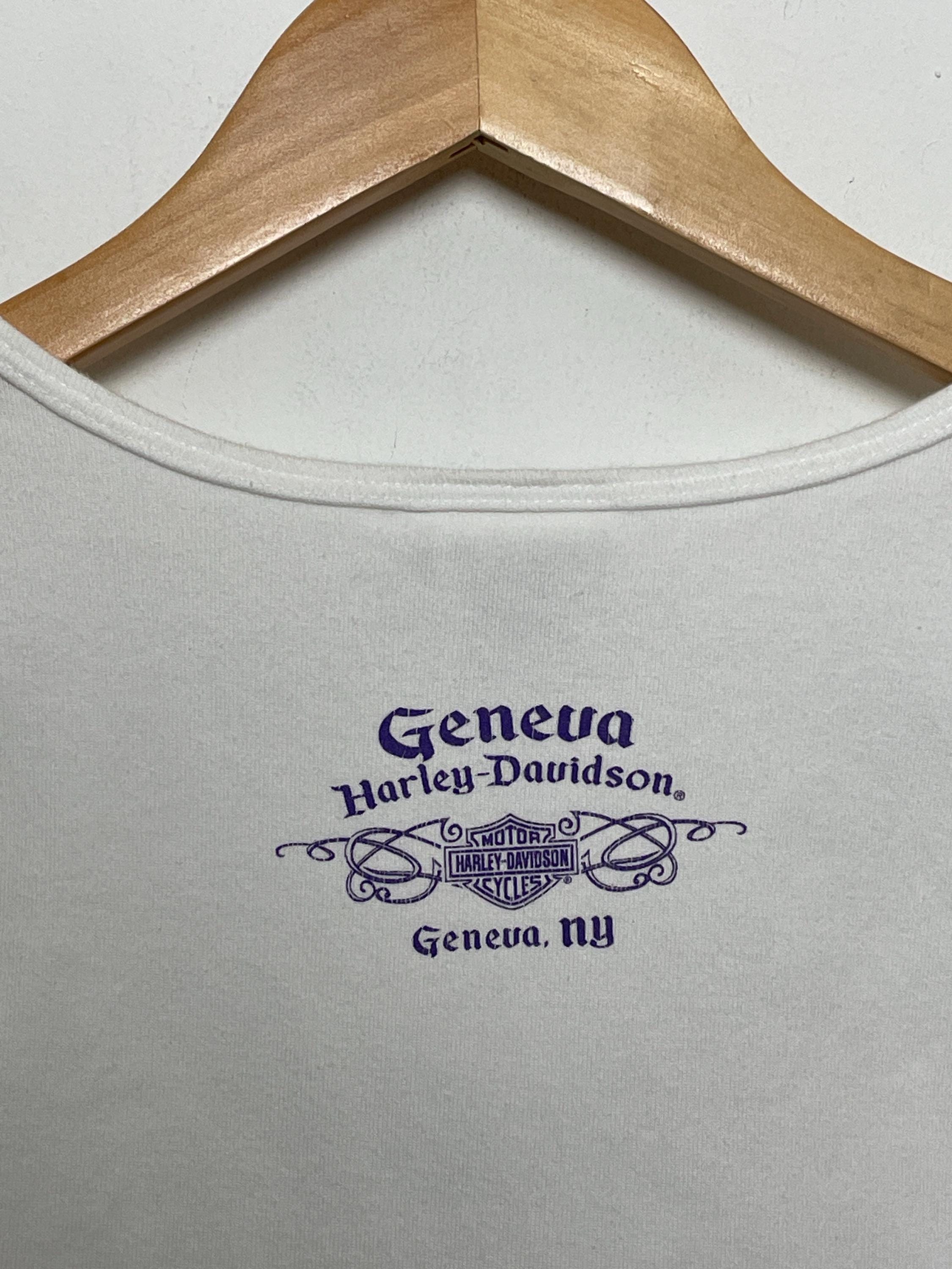 ヴィンテージ Y2K ハーレーダビッドソン モーターサイクル ジュネーブ