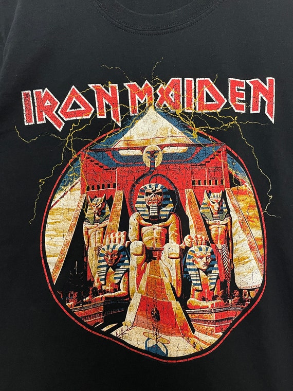 Iron Maiden Pharaoh Eddie Pyramid Graphic Heavy M… - image 2