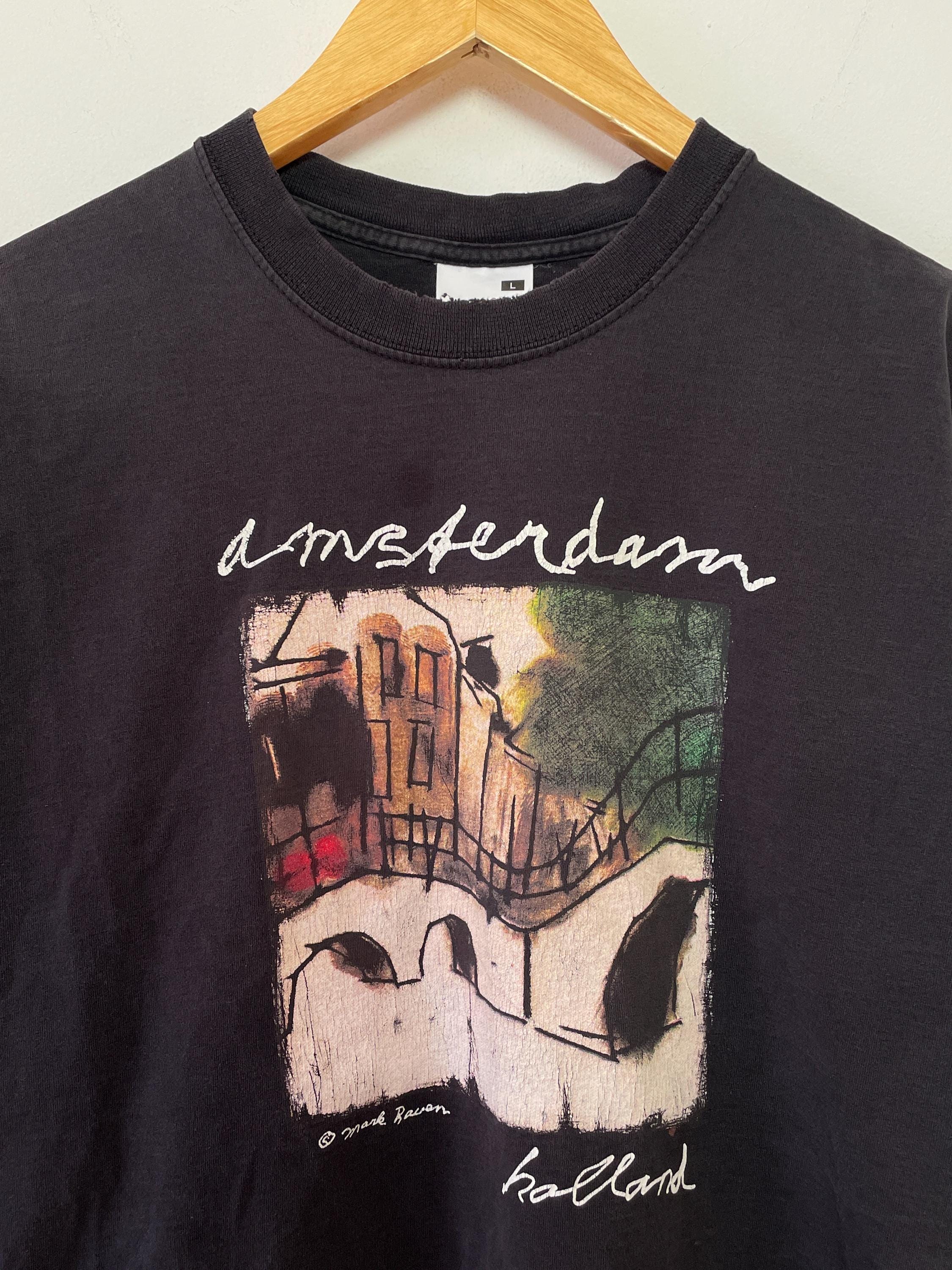 Vintage 1990s Mark Raven Amsterdam Holland Netherlands Art Graphic 