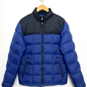 Vintage Early 2000s LL Bean Spell Out Logo Puffer Down Jacket (size adult Small)
