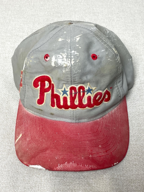 帽子 80s~90s vintage Phillies cap Vintage 1990s Philadelphia Phillies Distressed Painter's Snap Back