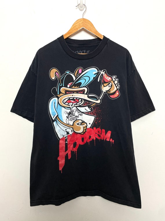 Vintage Hoodism Graffiti Graphic Tee Shirt (size Adult XL