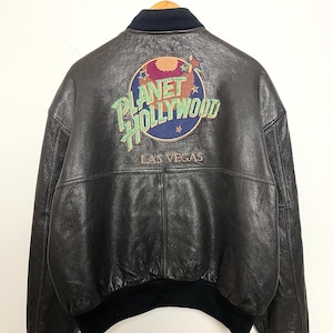Planet Hollywood Leather Jacket - Etsy