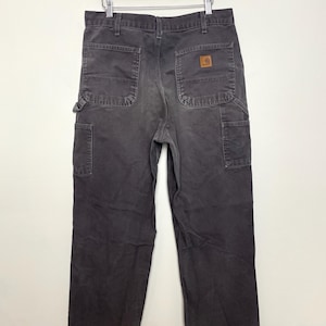 Vintage Carhartt Faded Blue Workwear Pants (size 34)