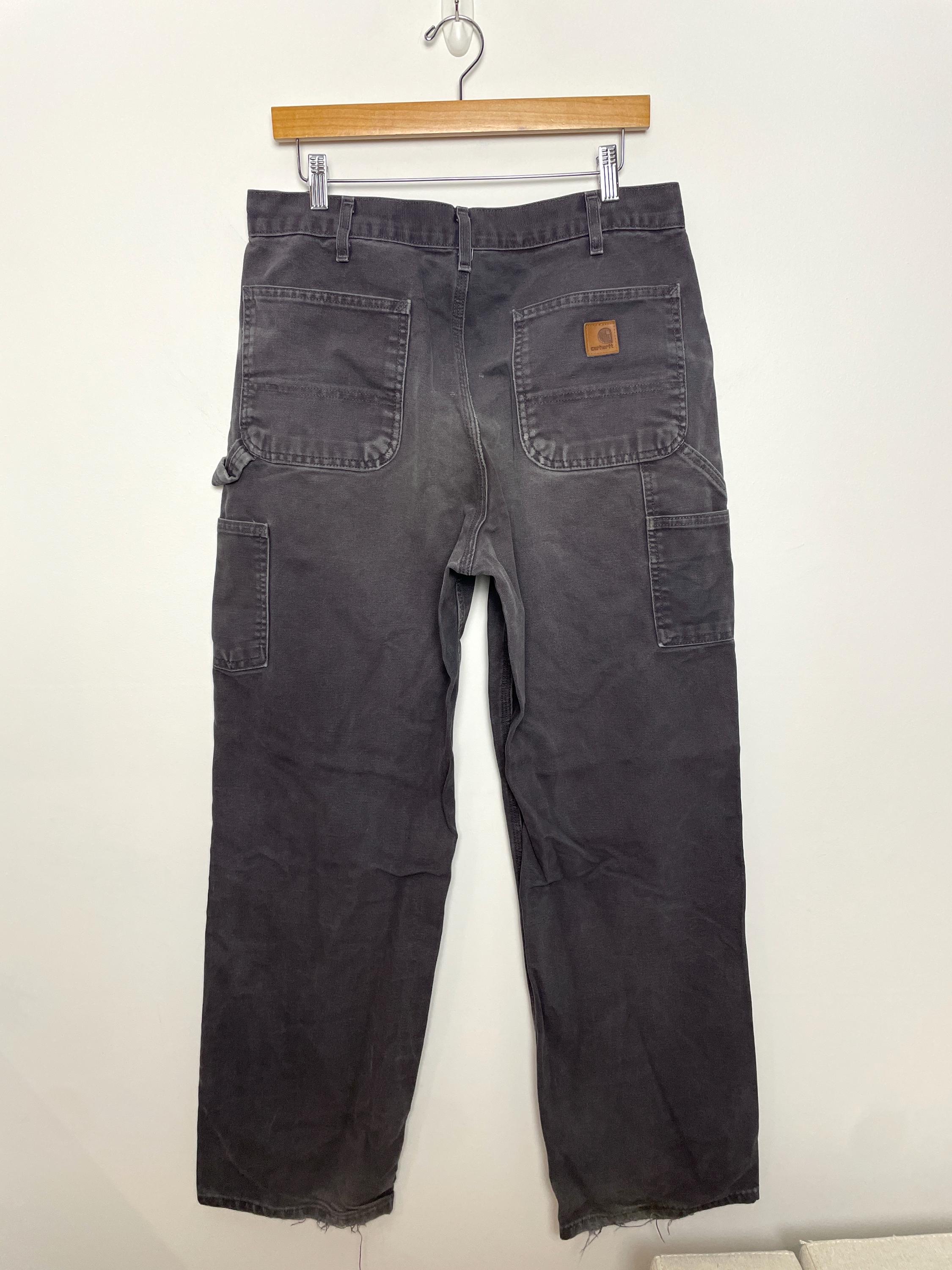 パンツ 80s Carhartt made in USA Vintage Carhartt Faded Blue Workwear Pants (size 34) - Etsy