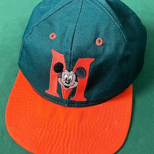 Vintage 1990s Mickey Mouse Made in USA Walt Disney Green and