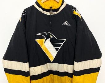 Vintage 1990s Pittsburgh Penguins Apex One NHL Hockey Puffer