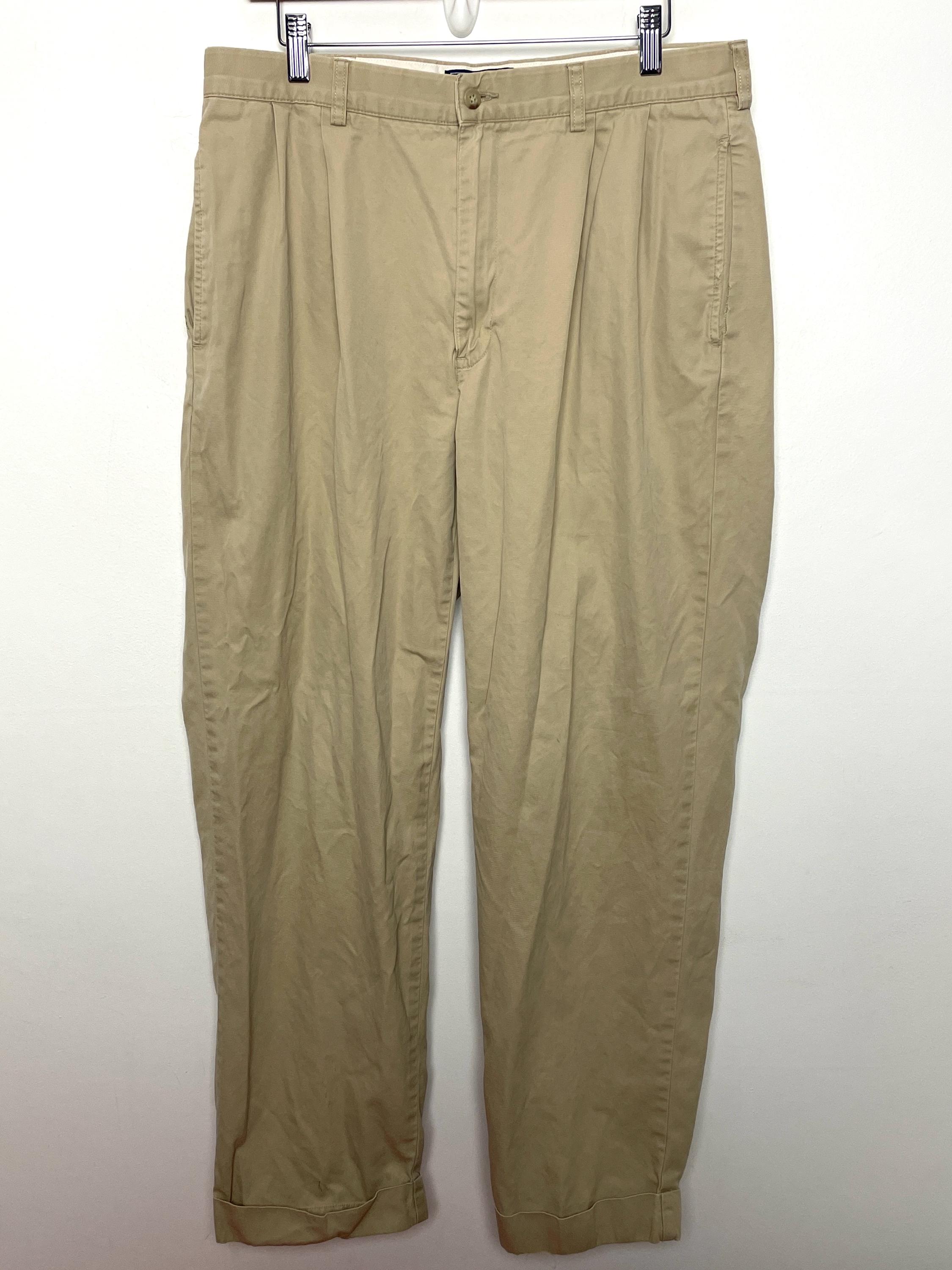 Vintage 1990s Polo by Ralph Lauren “hammond Pant” Zipper Fly Khaki