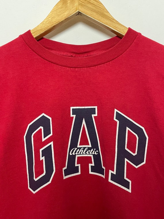 Vintage 1990s Gap Athletic made in USA Spell Out … - image 2