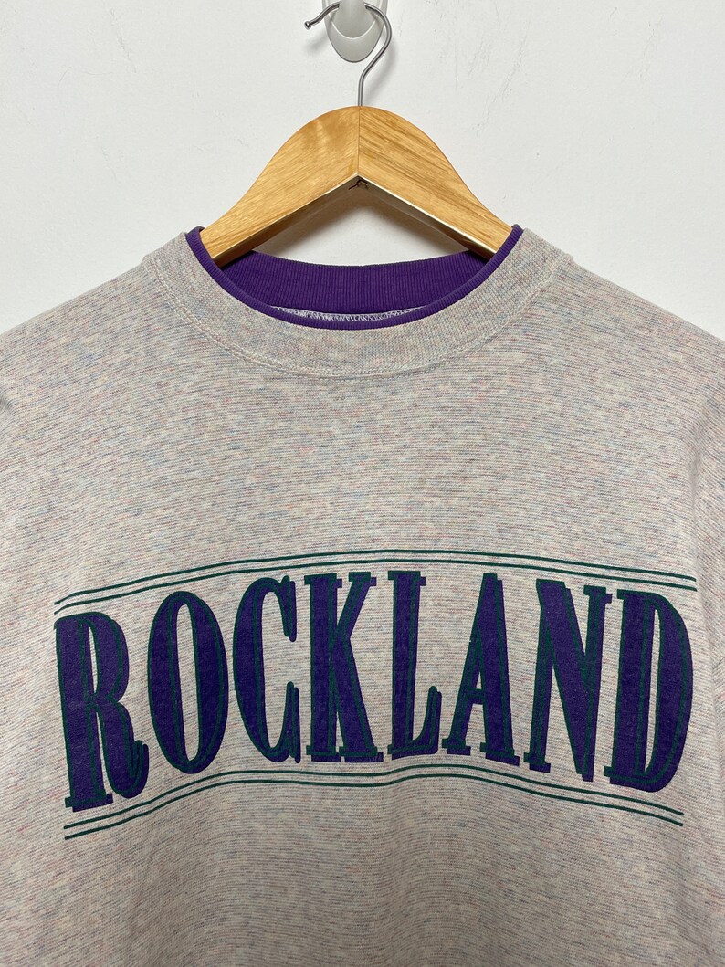 Vintage 1990s Rockland County New York Made in USA Spell Out Graphic