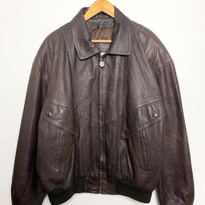 John Ashford Leather Jacket - Etsy