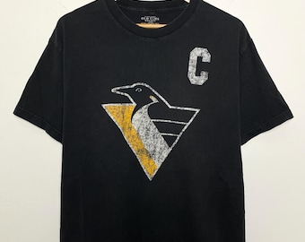 Camiseta vintage de hockey de los Pittsburgh Penguins de la NHL con gráfico de Ron Francis (talla adulto grande)
