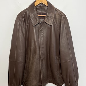 Claiborne Leather Jacket - Etsy